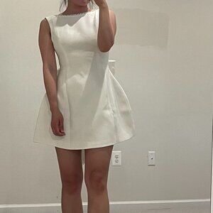 White mini dress for bridal shower, babyboo carrie